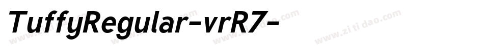 TuffyRegular-vrR7字体转换