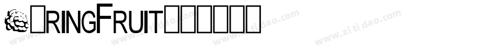 SpringFruit字体转换