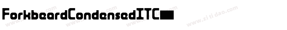 ForkbeardCondensedITC字体转换