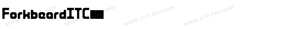 ForkbeardITC字体转换