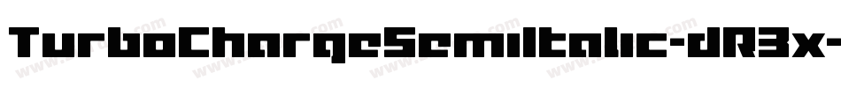 TurboChargeSemiItalic-dR3x字体转换