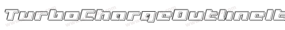 TurboChargeOutlineItalic-YpA4字体转换