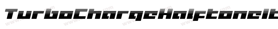 TurboChargeHalftoneItalic-BMq8字体转换