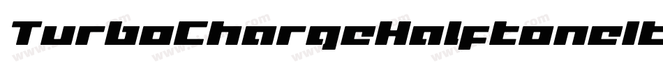 TurboChargeHalftoneItalic-BMq8字体转换