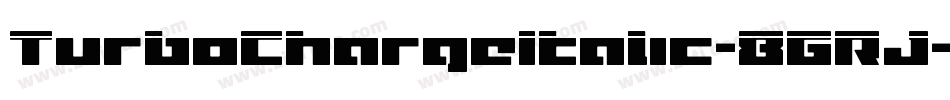 TurboChargeItalic-8GRJ字体转换