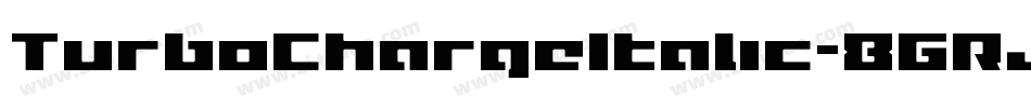 TurboChargeItalic-8GRJ字体转换