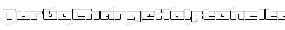 TurboChargeHalftoneItalic-BMq8字体转换