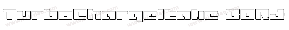 TurboChargeItalic-8GRJ字体转换