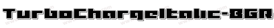 TurboChargeItalic-8GRJ字体转换