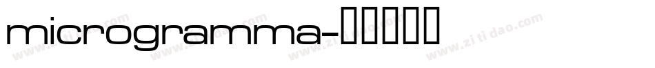 microgramma字体转换