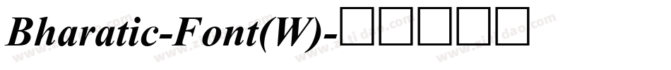Bharatic-Font(W)字体转换