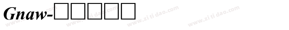Gnaw字体转换