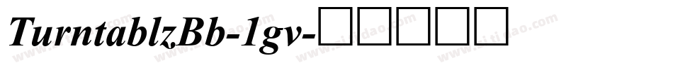 TurntablzBb-1gv字体转换