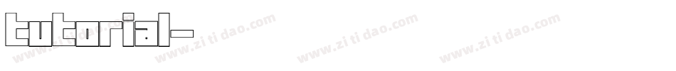 tutorial字体转换