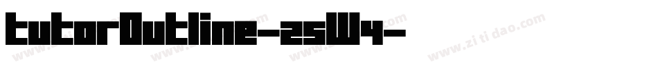 TutorOutline-z5W4字体转换