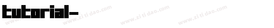 tutorial字体转换