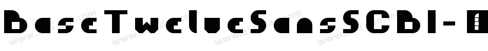 BaseTwelveSansSCBI字体转换