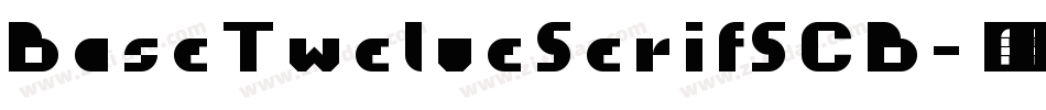 BaseTwelveSerifSCB字体转换