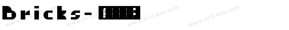 Bricks字体转换