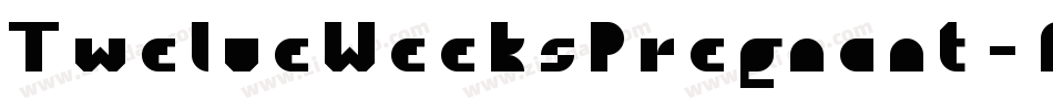 TwelveWeeksPregnant-A0gp字体转换