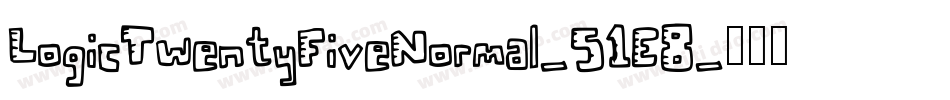 LogicTwentyFiveNormal-51E8字体转换
