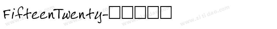 FifteenTwenty字体转换