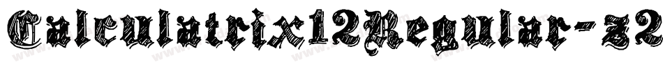 Calculatrix12Regular-z273字体转换