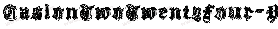 CaslonTwoTwentyFour-Bold字体转换