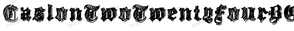 CaslonTwoTwentyFourBQ-Bold字体转换