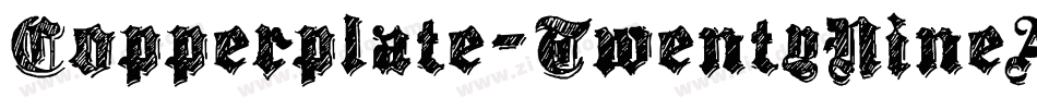 Copperplate-TwentyNineAB字体转换