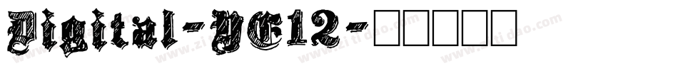 Digital-YE12字体转换