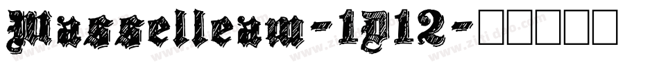 Masselleam-1D12字体转换