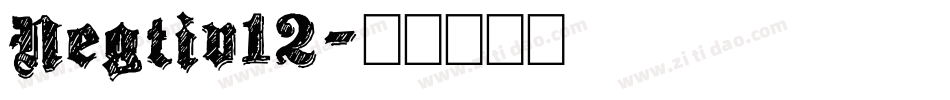 Negtiv12字体转换