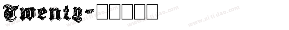 Twenty字体转换