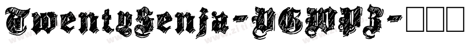 TwentySenja-VGWPZ字体转换