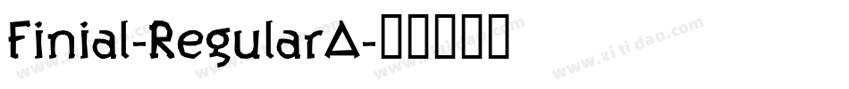 Finial-RegularA字体转换