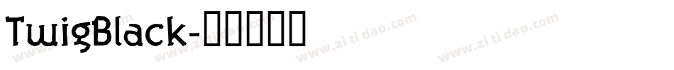 TwigBlack字体转换