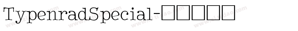 TypenradSpecial字体转换