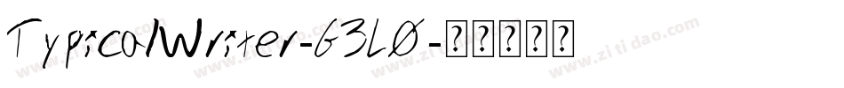 TypicalWriter-G3LO字体转换