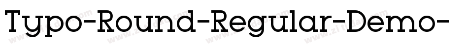 Typo-Round-Regular-Demo字体转换