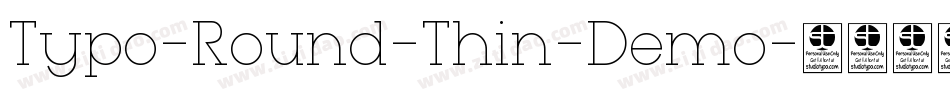 Typo-Round-Thin-Demo字体转换