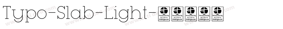 Typo-Slab-Light字体转换