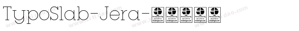 TypoSlab-Jera字体转换