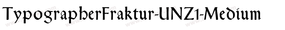 TypographerFraktur-UNZ1-Medium字体转换