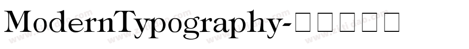 ModernTypography字体转换