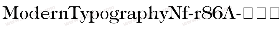ModernTypographyNf-r86A字体转换