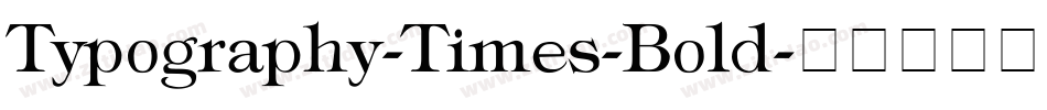 Typography-Times-Bold字体转换