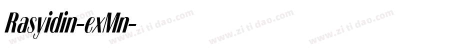 Rasyidin-exMn字体转换