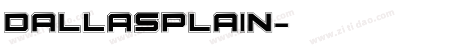 DallasPlain字体转换