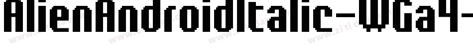 AlienAndroidItalic-WGa4字体转换
